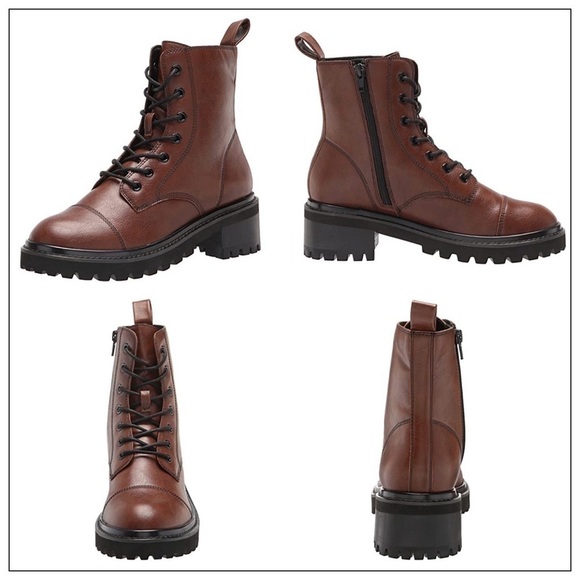 NWT The Drop Sparta Chunky Lug Sole Lace Up Combat Boot Size 8 - Picture 2 of 7